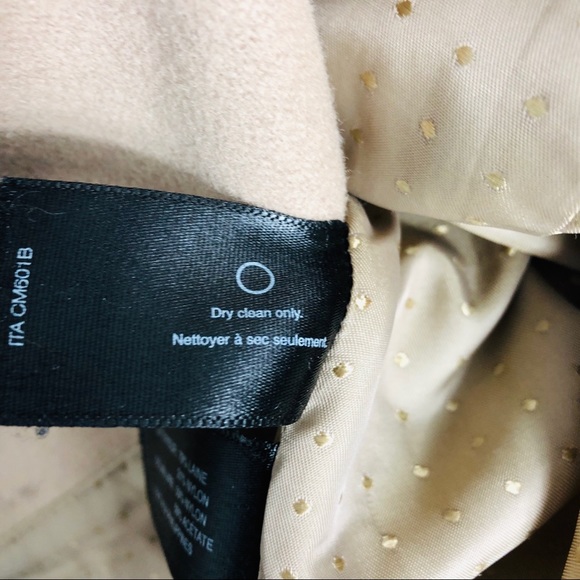 Club Monaco Tan Wool Mid-length Button Coat L - Picture 5 of 8